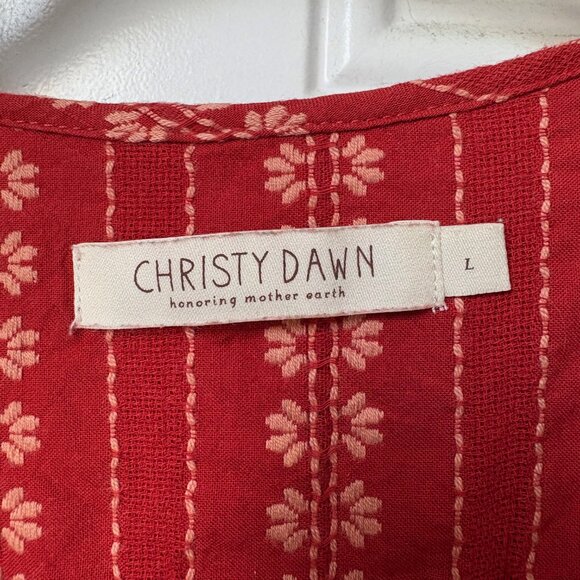 Dawn Dress by Christy Dawn in Hibiscus Zinnia Stripe - Picture 9 of 11